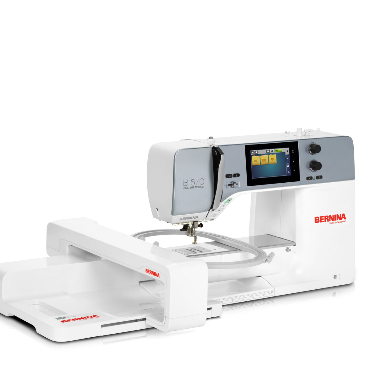 BERNINA 570 QE mit Stickmodul (mit BSR Fuss)