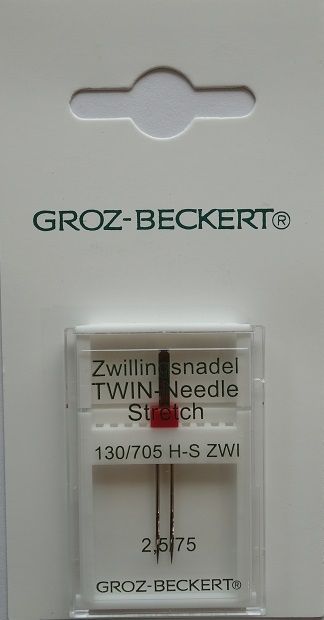 Stretch Zwillingsnadel H-S 75er 2.5 mm